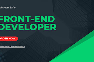 build frontend as react js developer or next js developer