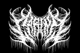 design a thrash metal and heavy metal logo