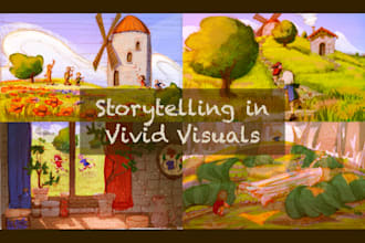create concept arts and illustrations for storytelling