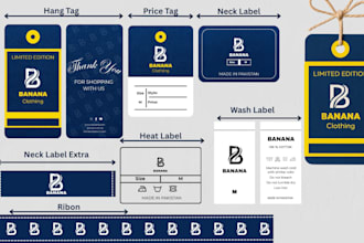 design clothing hang tag, neck label, and clothing tag