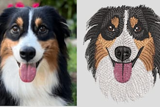 convert your photos into embroidery