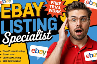 your ebay product upload, SEO listing and bulk product lister service