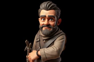 do 3d model, 3d toy, 3d doll, 3d bjd, character modeling for 3d printing