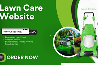 build landscaping, lawn care, gardening, junk removal, tree removal website