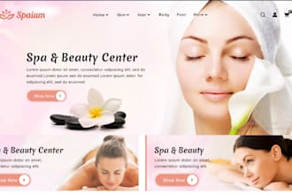 design money making spa shopify beauty store cosmetics skincare website