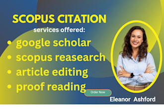scopus google scholar research article editing proofreading citation boost