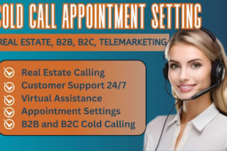 be your b2b, cold caller VA appointment setter for cold calling telemarketing