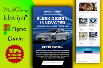 design professional mailchimp email template newsletter