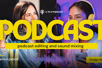 do podcast audio and video editing