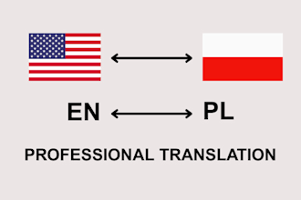 professionally translate between english and polish
