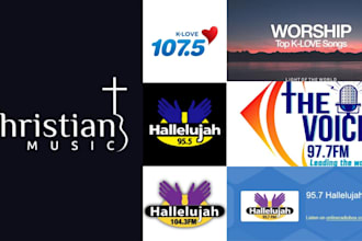 do a radio promotion for your song and ads on any christian radio channel live