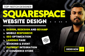 build responsive squarespace website, redesign squarespace website