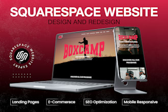 build responsive squarespace website, redesign squarespace website