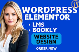 build a wordpress lms website, bookly elementor