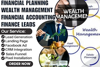 generate financial planning leads wealth management financial accounting leads