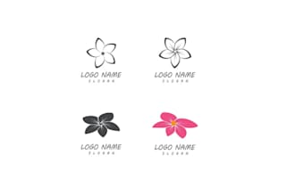 do floral, line art, garden, flower shop logo
