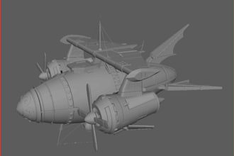 do 3d spaceship model, aircraft, spaceship interior and bike model, vrc model