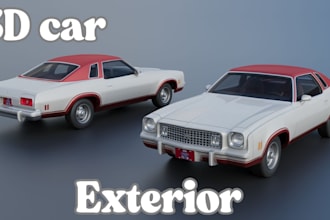 design all 3d car models including f1 cars, futuristic cars