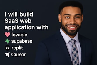 build saas web application with lovable, v0, boltnew, replict, supabase, cursor,