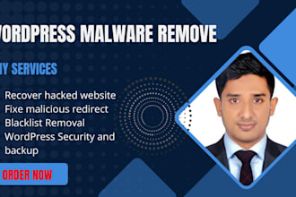 wordpress malware removal cleans malware from the server and wordpress security
