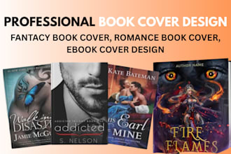 fantasy book cover, romance book cover, original book cover design, ebook cover