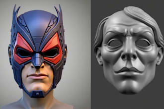 sculpt 3d mask 3d helmet 3d armor 3d cosplay 3d helmet halloween for 3d printing