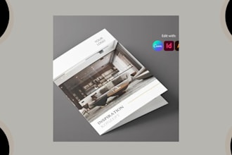 design brochure, bifold, trifold, flyer, company profile, poster and catalog