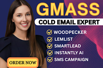setup and outreach a professional cold email using gmass