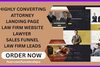 design attorney landing page law firm website notary website lawyer sales funnel