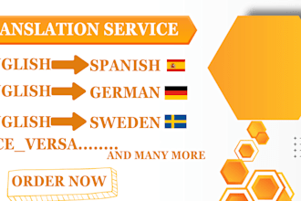 professionally translate spanish to english, and translate english to sweden