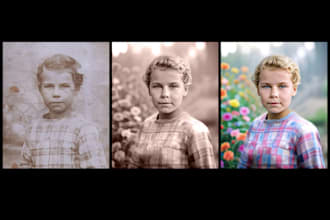 restore, colorize and bring your old photos back to life