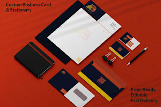 design cohesive brand identity with business card and stationery