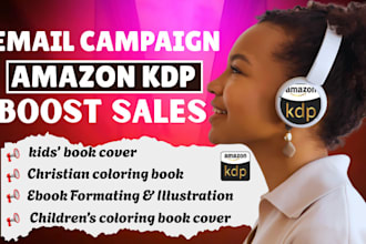 run email marketing campaign for amazon KDP fiction, non fiction romance book