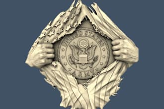 model 3d artcam symbol, logo design, badge sculptor, cnc stl files, 3d vcarve