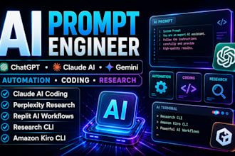 do custom chatgpt prompt engineering and gemini for business booster automation
