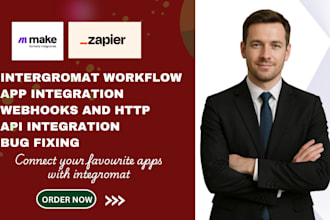 automate zapier workflow webhook CRM,make integromat integration and automation