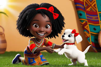 create 3d children book illustration, children story, story book, kit storybook