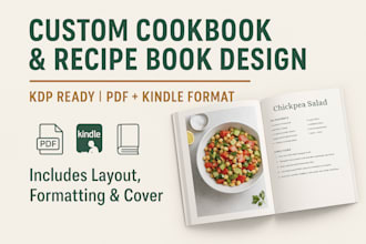 create, format, and design your custom cookbook or recipe book for KDP