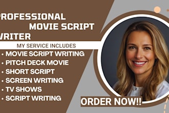be script writer for movie script feature film script story treatment