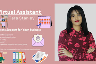 be your dedicated monthly virtual assistant for ongoing support