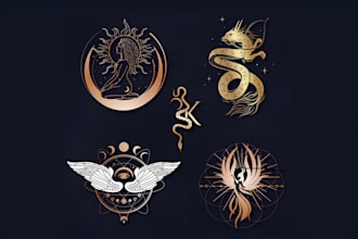 design unique sacred geometry, spiritual, mystic or any religious logo