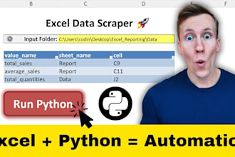 do scraping, excel, python, vba, macro,bots,automation task