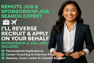 hunt job, sponsorship job, reverse recruit job search and apply for remote jobs