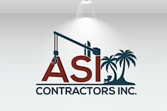 design a professional and unique contractor logo for your brand