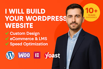 build a wordpress woocommerce or lms website