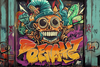 make graffiti logo or graffiti illustration for you