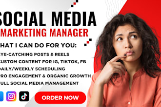 be your social media marketing manager and content creator