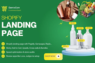 design shopify landing page by replo with pagefly, gempages, shogun, advertorial
