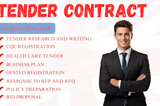 bid UK healthcare tenders, cqc registration, win domiciliary care tenders ofsted