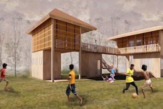 create artistic and modern architectural collages for your projects